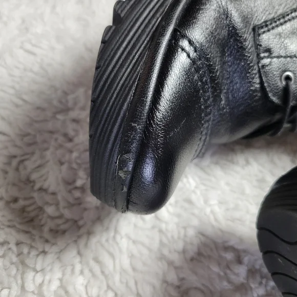 Fly London Yezi Leather Ankle Boots Women's 41 / US 10 Black - Picture 4 of 12